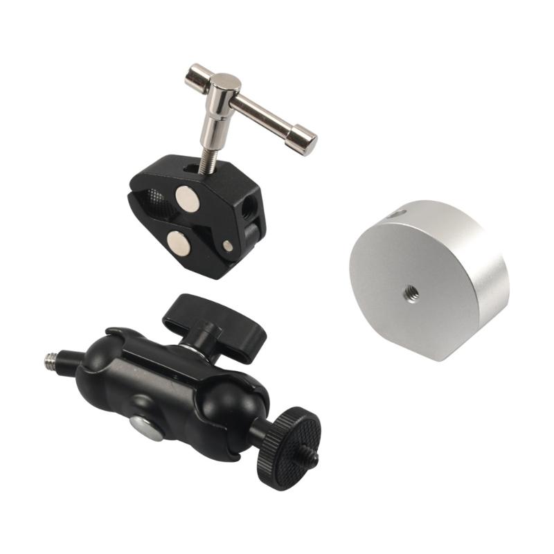 Support de fixation rotatif à 360 degrés, pince de fixation pour mini pince en aluminium robuste pour yacht/garde-corps