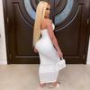 Summer Women's Sexy Sleeveless Chest Wrapped Long Beach Dress Fashion Ladies Long Dresses