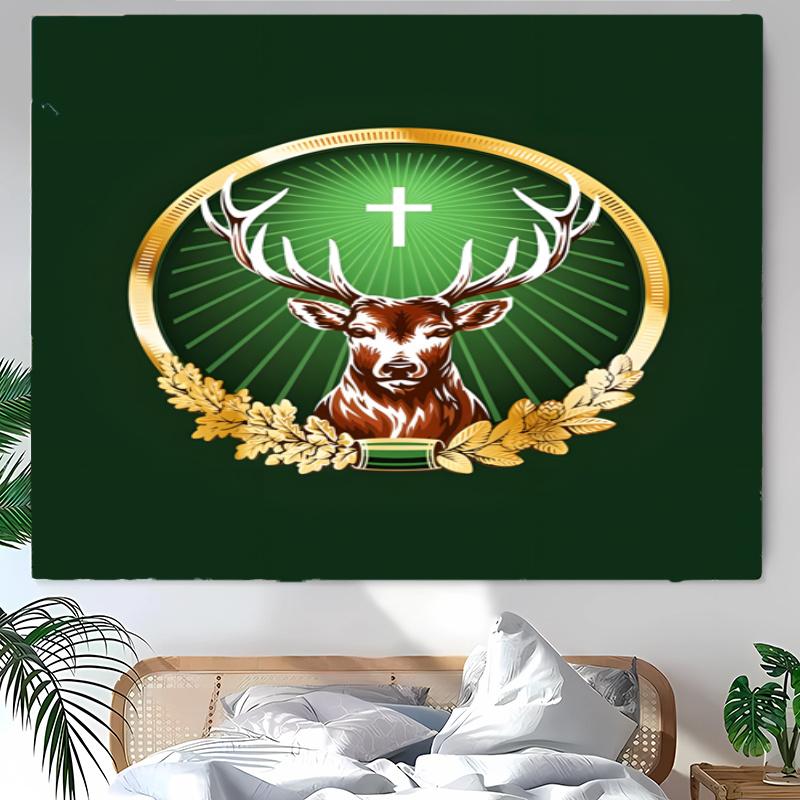 Jägermeister Tapestry Wall Hanging Room Background Cloth Home Decor Beach Mat Yoga Mat Sofa Bed Sheet