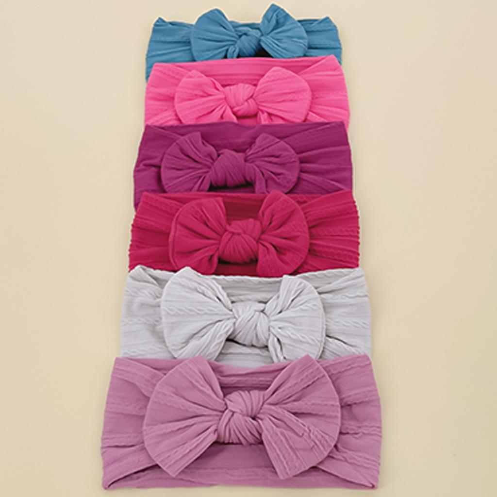 

6-Color Baby Headband: Protective, Non-Tight, Bow Design for Infants and Toddlers
