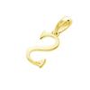 Lala Christie Initial Pendant 18K Yellow for Men and Charm Necklace, Gold, Small, Women,