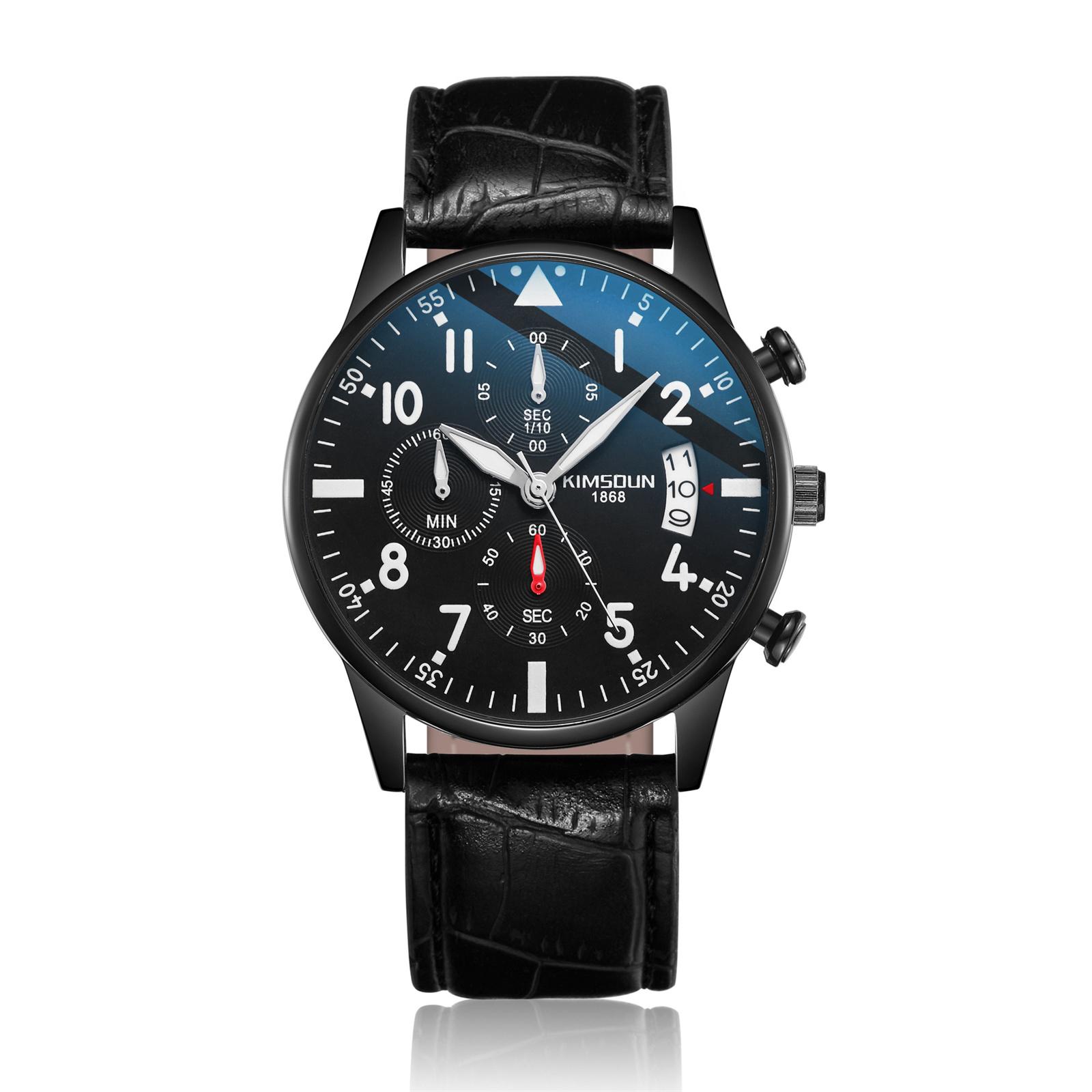 

Men s Waterproof Luminous Running Alarm Clock Watch One Size