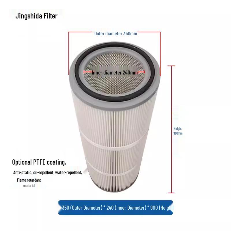 Quick-Release Dust Collector Cartridge for Industrial Powder Coating & Blasting