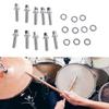 10 Pack Percussion Drum Screws Drum Hardware Component Drum Set Screws for Secure and Stable Instrument Assembly