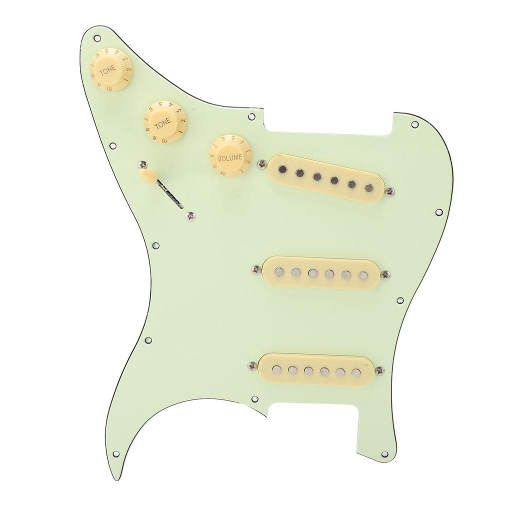 SSS E-Gitarren Schlagbrett Vintage Grün Komplettes Schaltungspanel E-Gitarren Kratzbrett