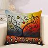 Office Living Room Home Pillowcase Colorful Background Fantasy Tree Pillowcase Car Ornaments