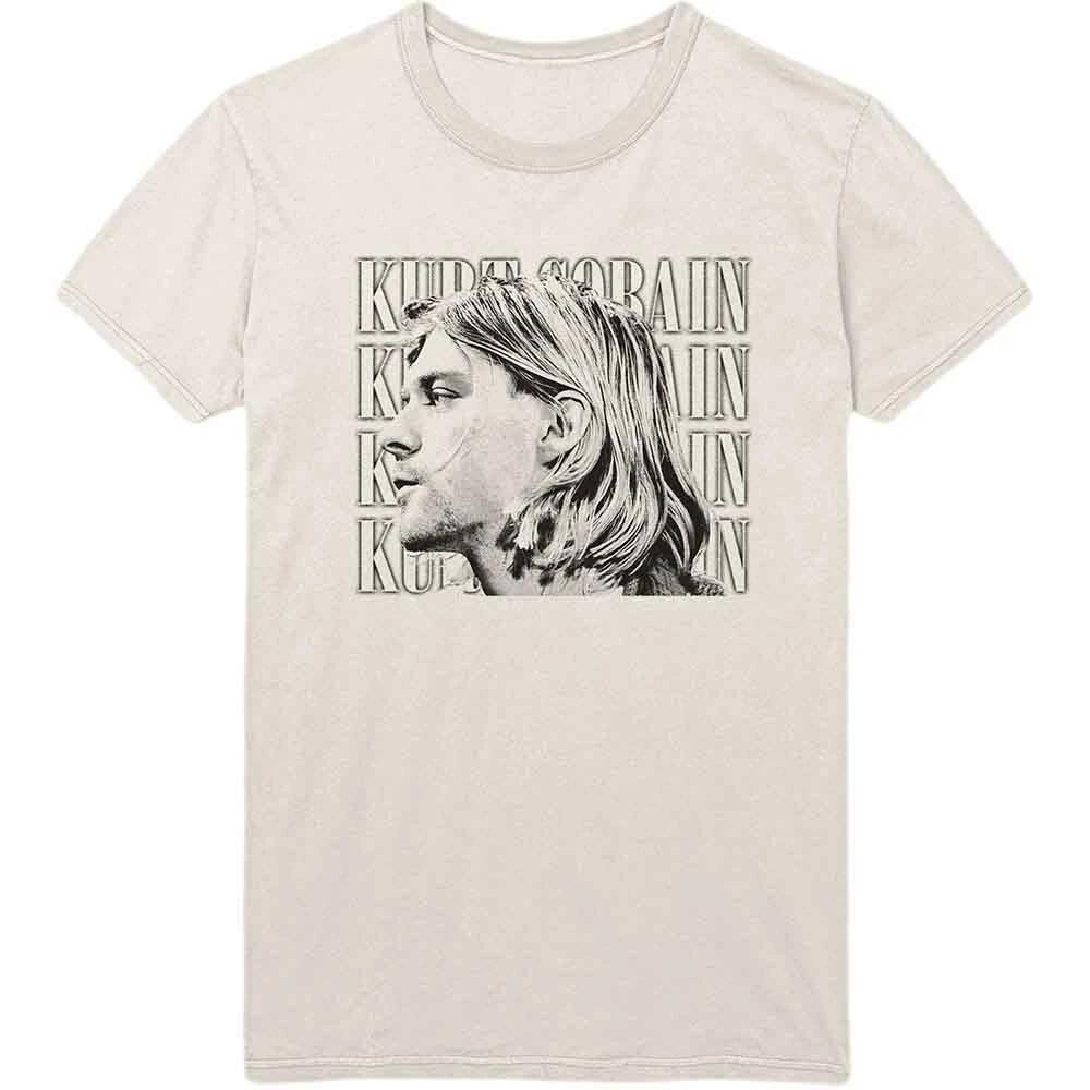 Kurt Cobain  Contrast Profile  Natural T shirt - NEW nirvana XL