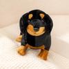 Cartoon Dachshund Stuffed Animal Soft Fluffy Weiner Dog Plush Toy Cute Realistic Dog Plushie For Dog Lovers Collection Gift