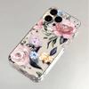 Shiny Flowers for iPhone17promax Space Phone Case Apple 15 Transparent 14/13 Fine Hole 12