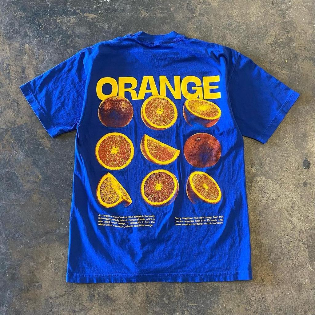 "Big News That Won't Be Revealed!" ORANGE's Niche Design Sense Short-sleeved T-shirts for Both Men and Women