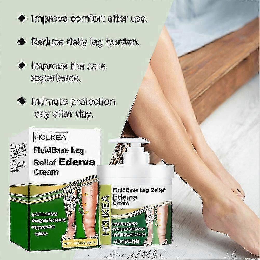 Crème Soulagement Jambes Œdème, Anti-Gonflement, Réduit l'Œdème & les Gonflements, Crème Thérapie Jambes, 1 pièce,sanbHR