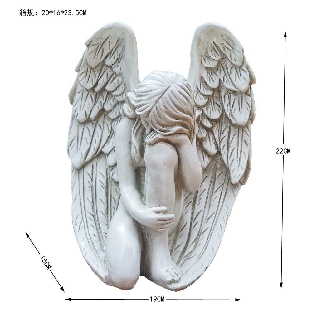 Vintage Resin Garden Statue Redemption Angel