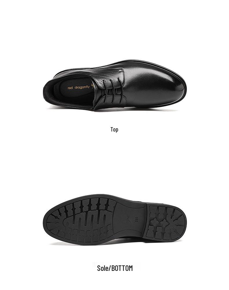 Red Dragonfly Men's Luxury Leather Derby Shoes - Casual & Formal