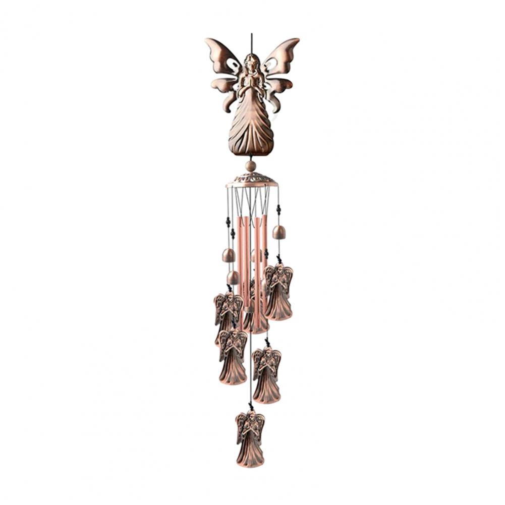 Creative Butterfly Bird Angel Wind Chimes Outdoor Hanging Decor Crisp Sound Tube Wind Chime Pendant