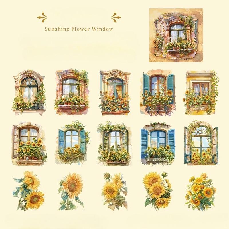 15pcs Kawaii Stationery Stickers The Phantom of The Dark Diary Planner Junk Journal Decorative Scrapbooking Craft Stickers