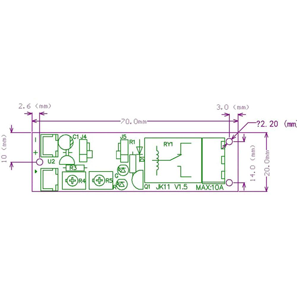0-24Hours Adjustable Cycle Timer Delay on/Off Switch Power Supply Relay Shield DC 5V 12V 24V Timer Delay Relay Module with Cable Relays 5