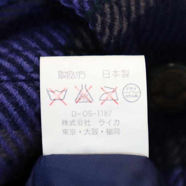 PIA SPORTS Made In Japan Wool Check Jacket ? 3 Blue Men's Used