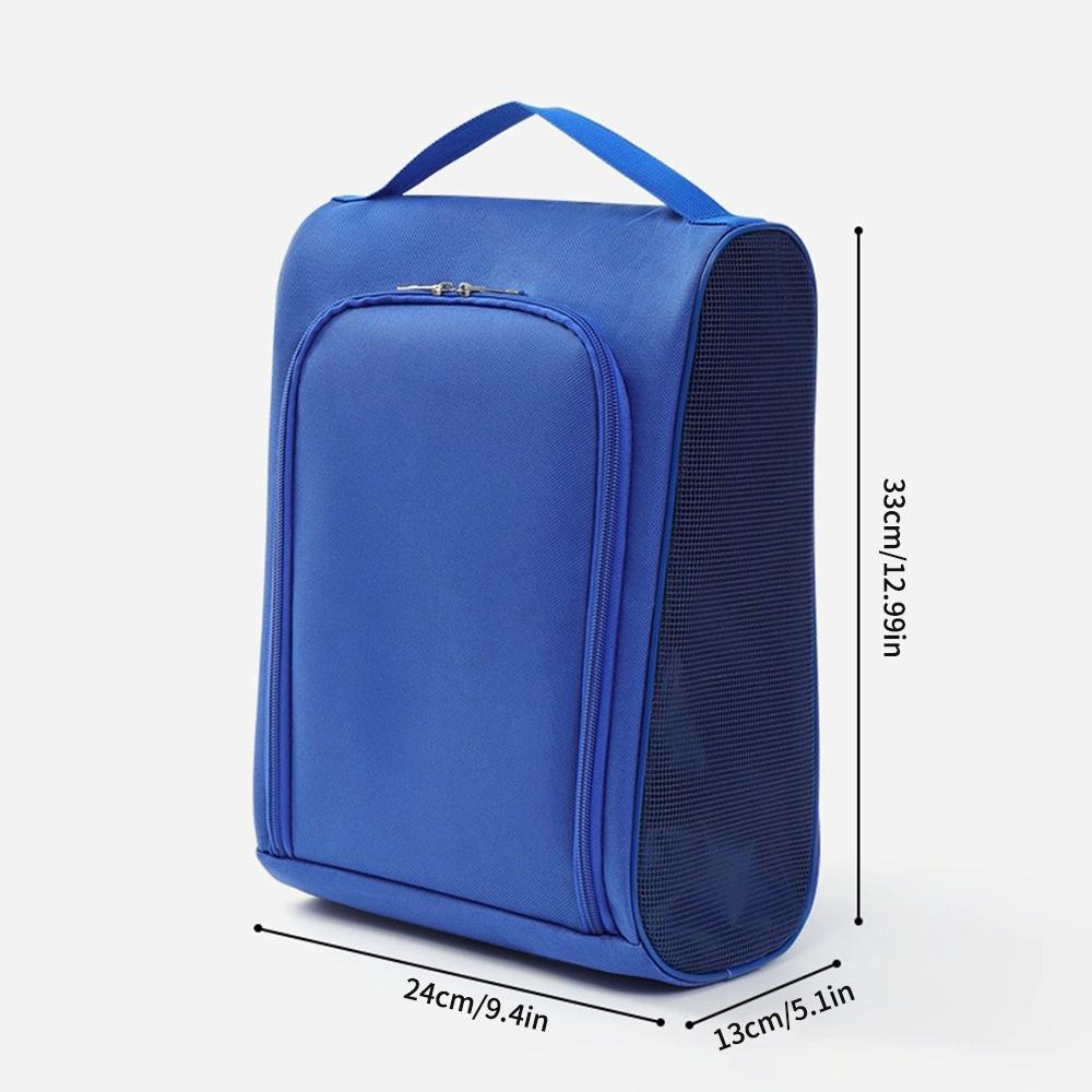 

1 шт. черная сумка для хранения обуви из ткани Оксфорд для путешествий, сумка для баскетбольной и футбольной обуви, портативная сумка для тапочек для деловых поездок синий