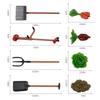Handmade Farm Tools Set: Forage Fork, Lawn Mower, Brush, Sand Table Accessories