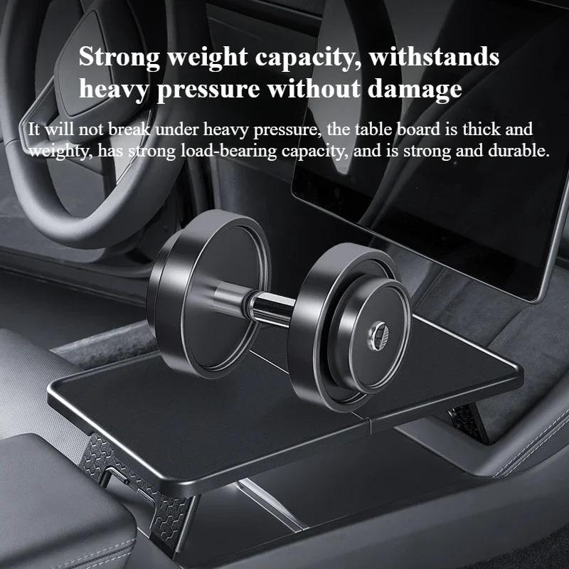 for Tesla Model 3 Y YL 2026 2025 Center Console Table Foldable Food Drink Desk Portable Mini Storage Organizer Tray Model3 2022