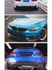 Compatible Front and Rear Lip Spoiler for BMW 4 Series 425i/430i with Quad Exhaust