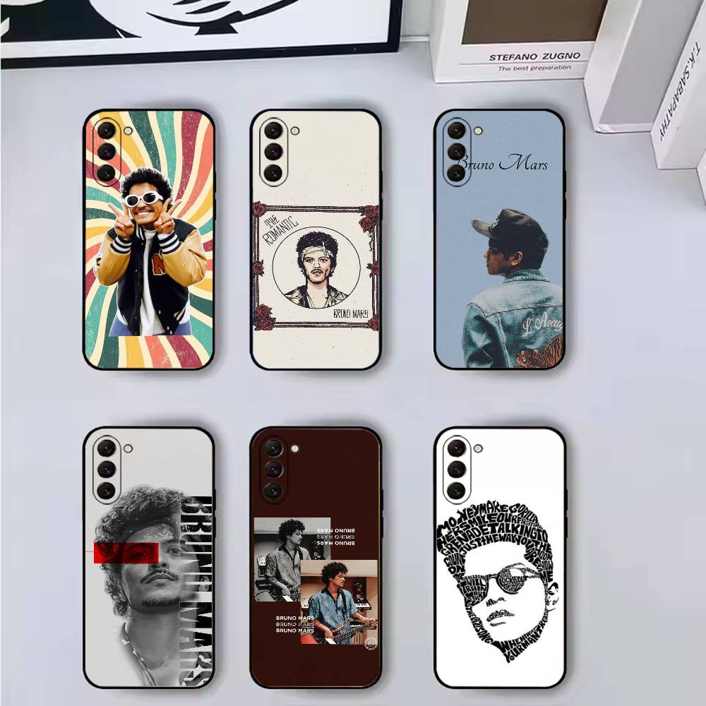 Singer Bruno M-Mars Phone Case Black Silicone Soft For Samsung Galaxy A73,A72,A71,A70,A53,A52,A51