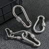 M4~M12 Outdoor Climbing Gear 304 Stainless Steel Safety Hook Carabiner Lock Ring Travel Kit