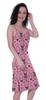 Moomaya Printed Spaghetti Strap Nightgown For Women  s Lace V-Neck Sleepwear