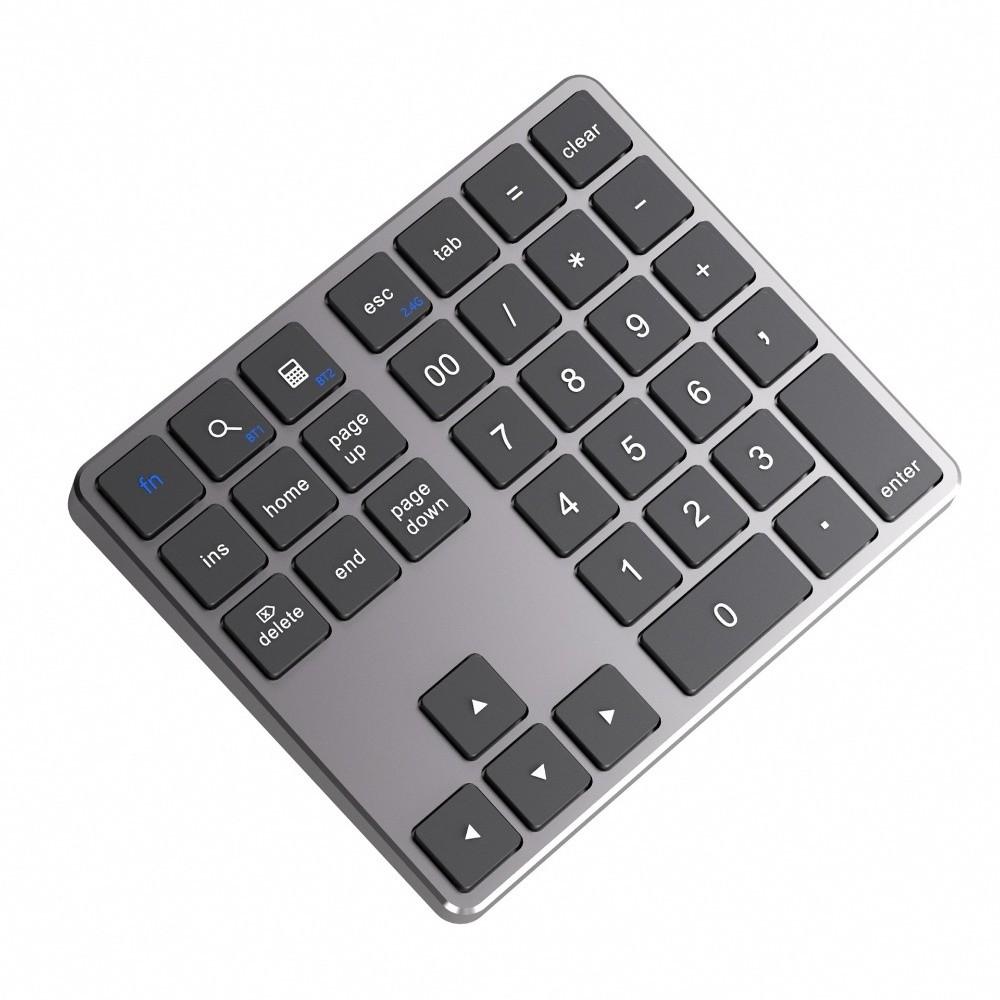 35 Keys Wireless Keyboard Rechargeable Wireless Numeric Keypad Mini Digital Keypad  Laptop Notebook