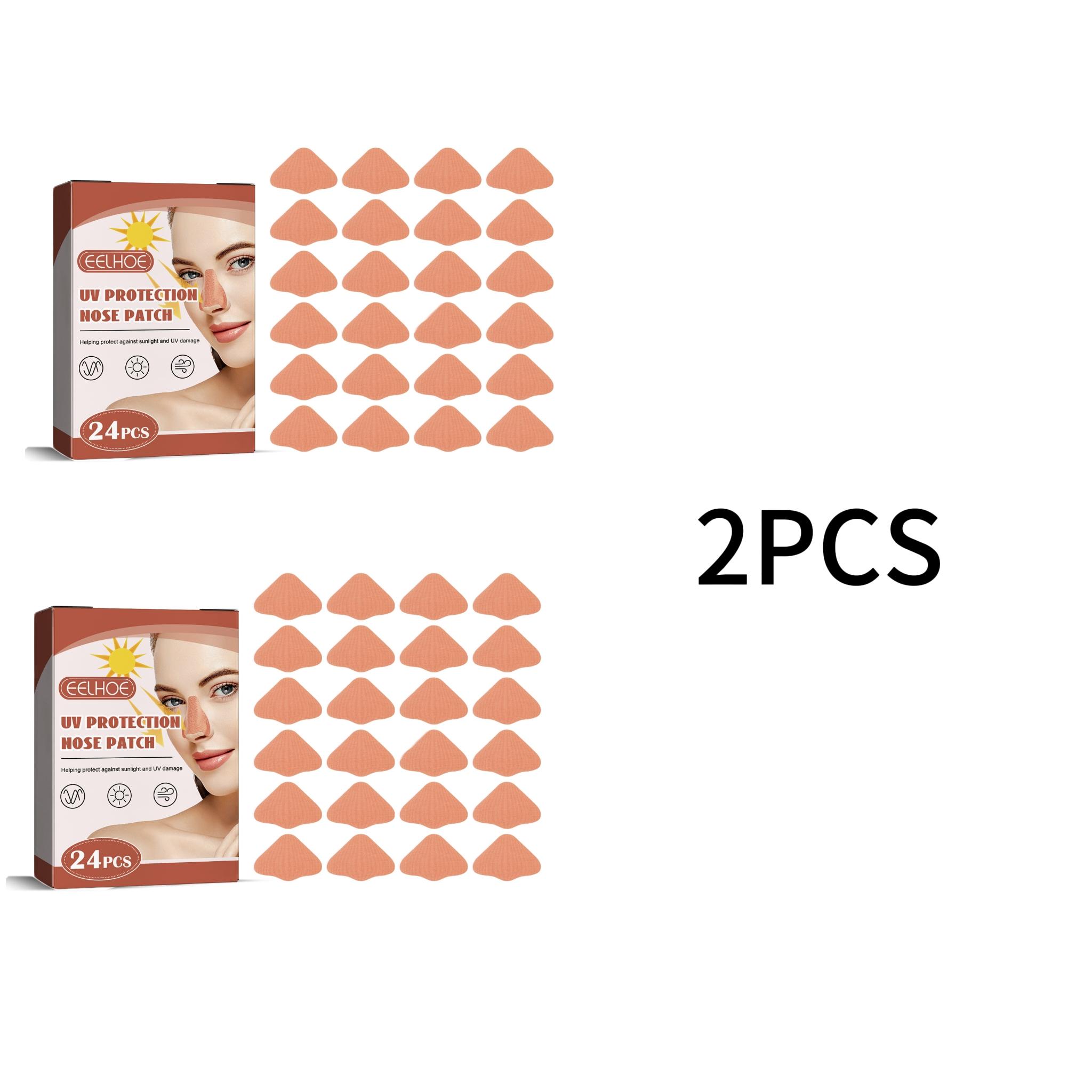 EELHOE 24 Stück Nasenpflaster, Sonnenschutz Sommer Nasenpflaster Outdoor Sonnenschutz Abdeckungen für Nase bei Sonneneinstrahlung Bräunen Sportzubehör beige