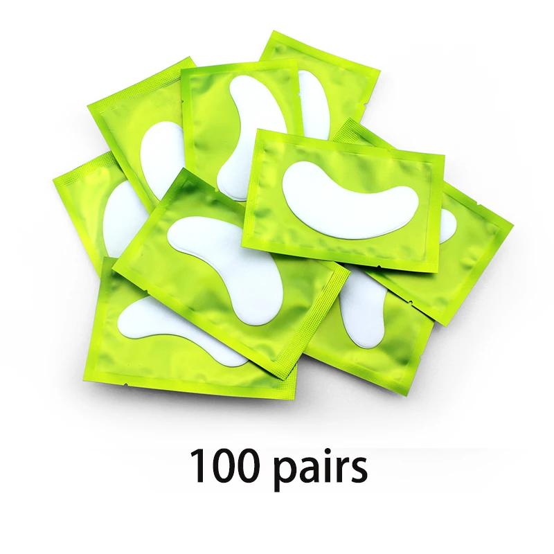 OWOSC 50/100PCS Wholesale Hydrogel Gel Eye Patches for Eyelash Extension Eyepads Eyelash Patch Lash Extension Mask Eyepad Makeup