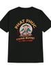 Black Polyester Men's Casual Crew Neck T-Shirt | Funny "PHAT PHUC" Graphic, Unisex T-Shirt