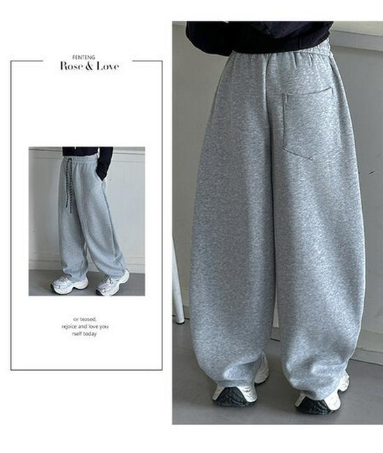 Mädchen Fleece-gefütterte Bananen-Jogginghose für Herbst/Winter - Trendy, Dicke Sportbekleidung für ältere Kinder und Teenager