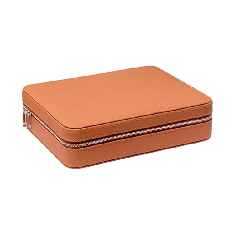 Versatile Sturdy Leather Watch and Eyewear Storage Case with See Through Clear Top for Easy Viewing Home Accessory