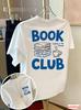 Reading Lover Book Club T-shirt Men Women Loose Casual Short Sleeve Summer Daily Commuting Streetwear Style Fashion Wear