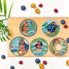 8 pieces/set Disney Moana Series Diamond Painted Coasters DIY Diamond Art Coasters 5D Full Diamond Diamond Coasters Acrylic Round Cups