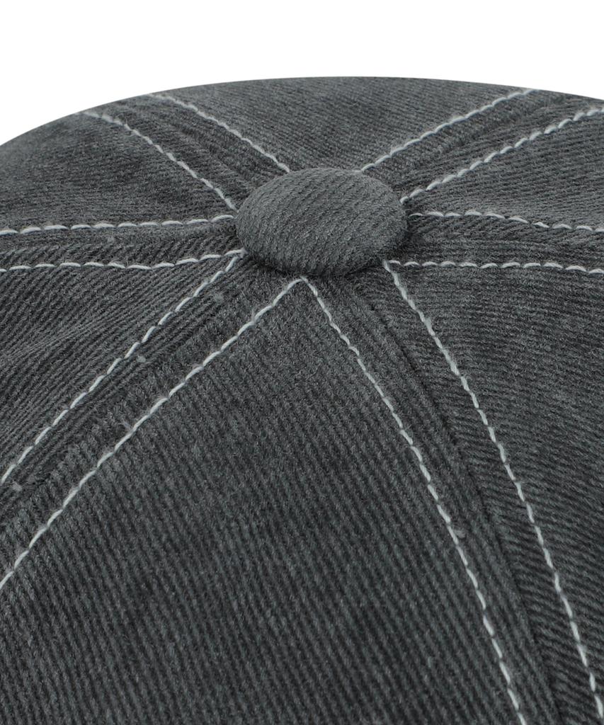 BROWNBREATH Washing Graffiti Logo Cap - Charcoal