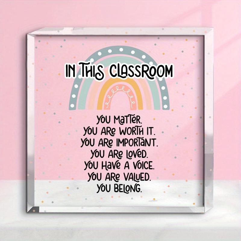 

Богемный радужный декор для класса - Универсальный подарок к началу учебного года с фотографической функциональностью чистый