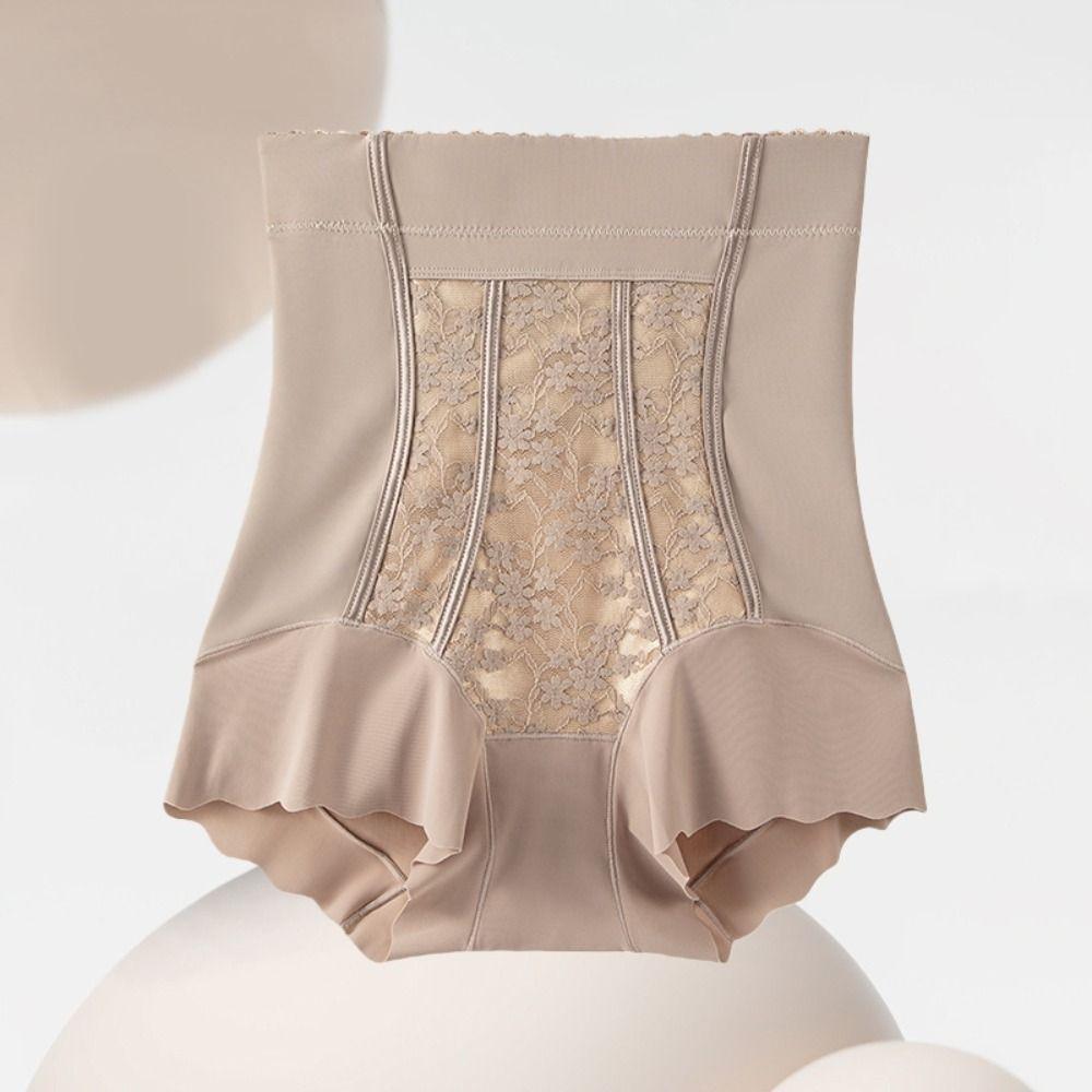 High Waist Postpartum Body Shaper Large Size Tummy Control Underwear Seamless Underpants  Women