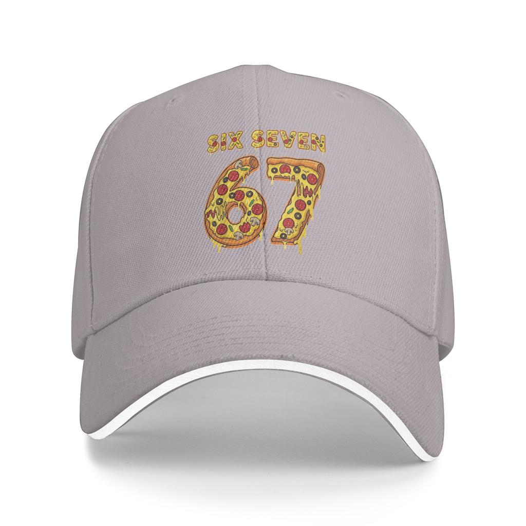 67 Pizza Drip Šest Sedm Meme Vtipné 6 7 Ležérní Baseballová Čepice Letní Trucker Hat Slunce Skate Hip Hop Čepice Pánské Retro Baseballové Čepice