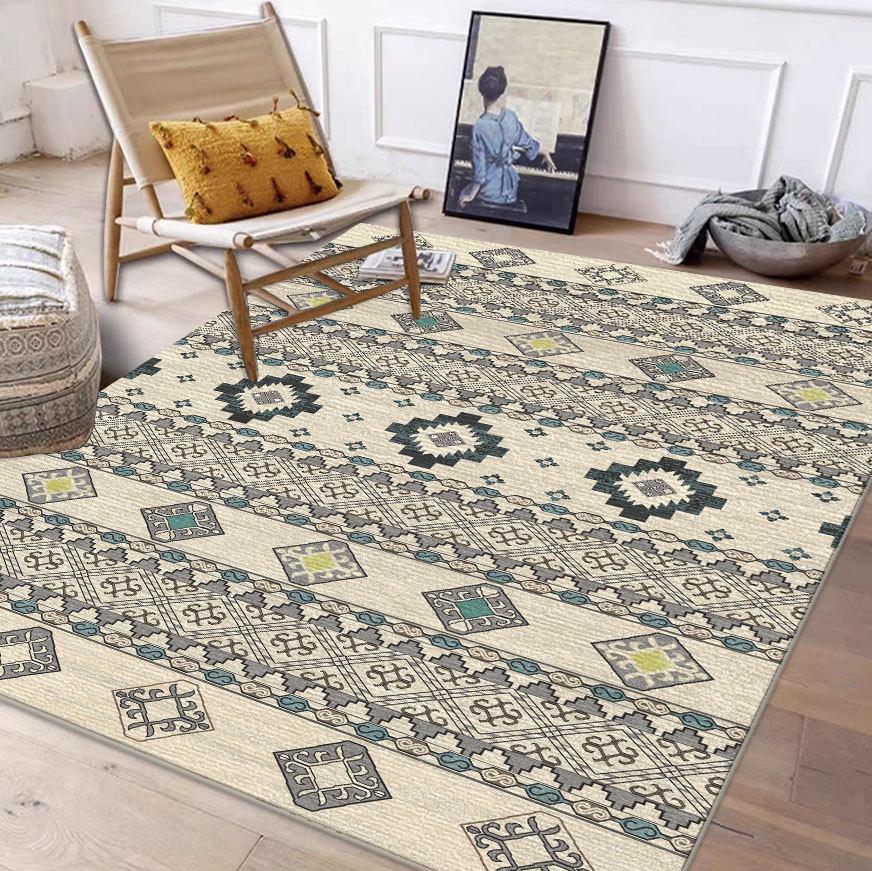 Moroccan Style Carpet for Living Room, Bedroom, Coffee Table, or Bedside Tatami Mat