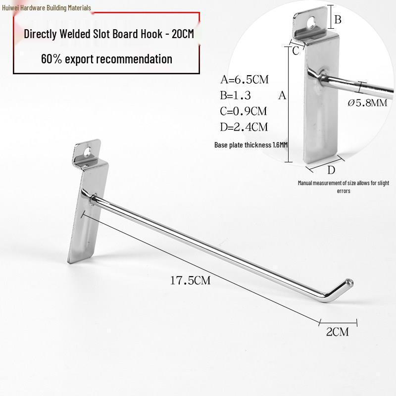 Universal Pegboard Hooks for Wall Display, Multiple Sizes