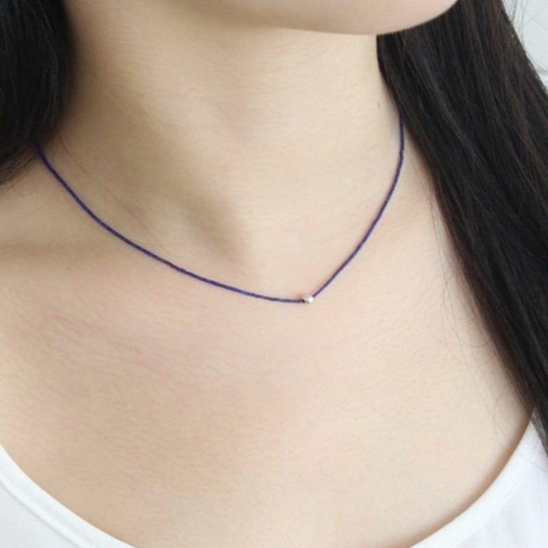 Evenesel Lapis Lazuli Slim Necklace