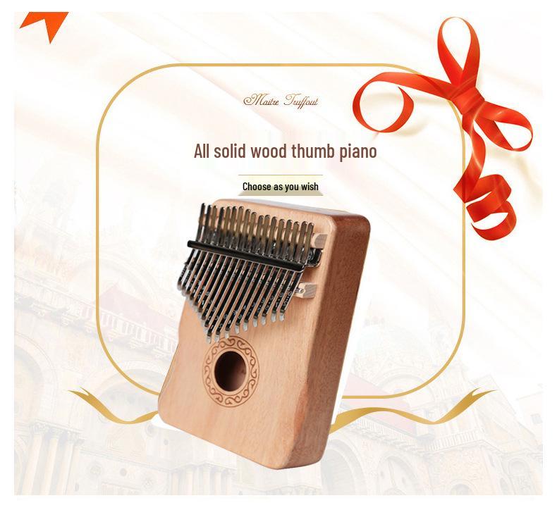 Grenzüberschreitende Kalimba: 17/21-Ton Daumenklavier mit Aufkleber-Etikett