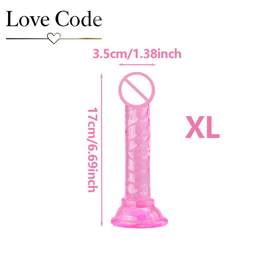 Transparent Dildo Suction Cup Jelly Dick Women Sex Toys Soft Masturbators Penis