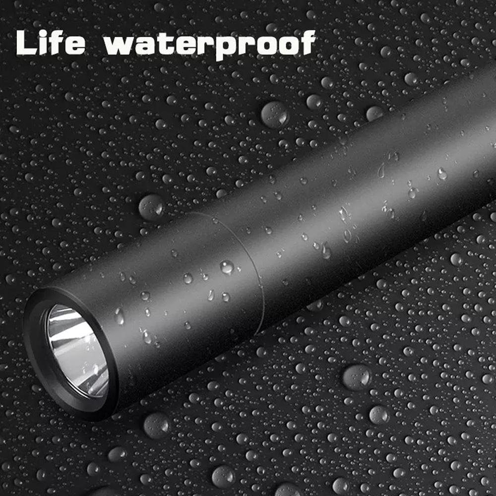 Mini Strong Light Flashlight USB Charging Aluminum Alloy Flashlight Super Bright LED Beads Adjustable Focus Long RangeFlashlight