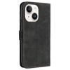 For iPhone 14 Drop Proof Case PU Leather Phone Wallet 7-Shape Imprinted Cover