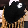 1 peça Broche Punk com Franja de Corrente, Rebite e Ombreira, Epaulete de Metal com Franja para Roupas de Mulheres e Homens, Acessórios de Emblema, Presente de Moda