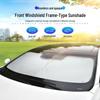 2024 Universal Car Sunshade: Heat Insulation & Light Blocking Double Circle Interior Film