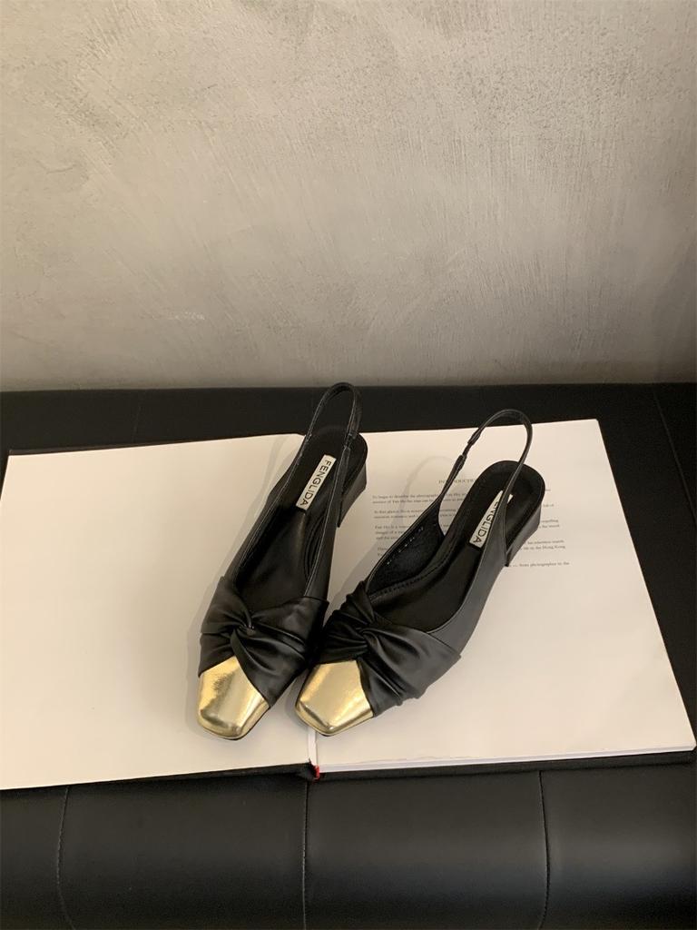 Mode-Sandalen mit eckiger Zehenpartie und Knöchelriemen für Damen, Stiletto-High Heels, spitze Absätze, Schuhe mit Ein-Wort-Schnalle, Pantoletten, Sexy Heels, Sandalen